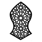 Seljuk Pattern Metal Wall Art – Timeless Geometric Elegance - KAF245 Peony Atelier