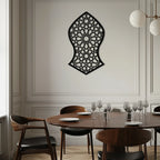Seljuk Pattern Metal Wall Art – Timeless Geometric Elegance - KAF245 Peony Atelier
