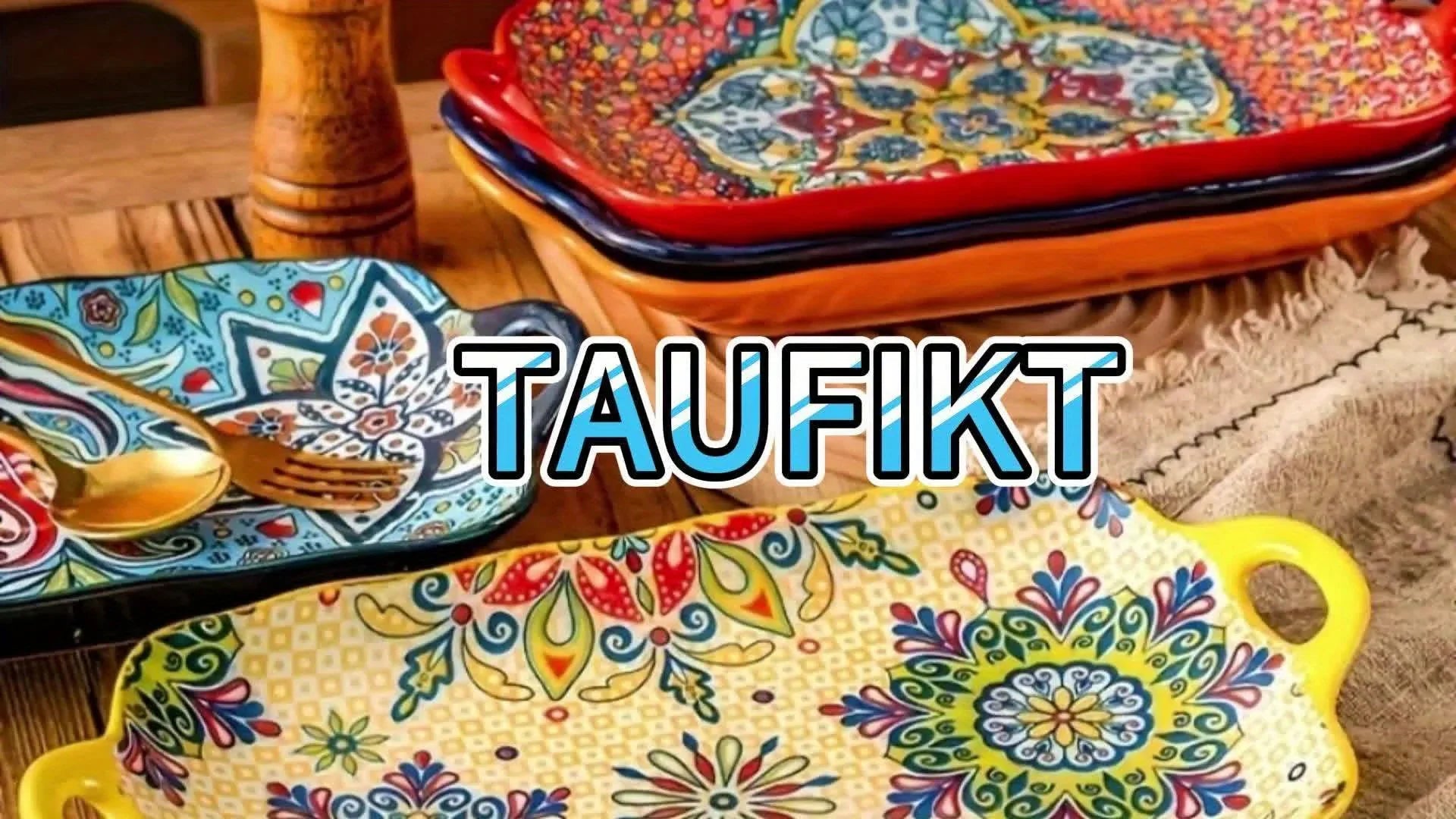 Ceramic Rectangular Serving Plates Large Size - House Of Avana