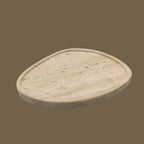 Serving Tray - Natural Yellow Stone, back view - House Of Avana