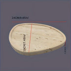 Serving Tray - Natural Yellow Stone, top view - House Of Avana