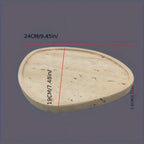 Serving Tray - Natural Yellow Stone, top view - House Of Avana [[SKU:HOA-SRV-005]]