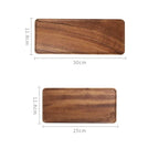 Serving Tray - Wooden Countertop, top view - House Of Avana