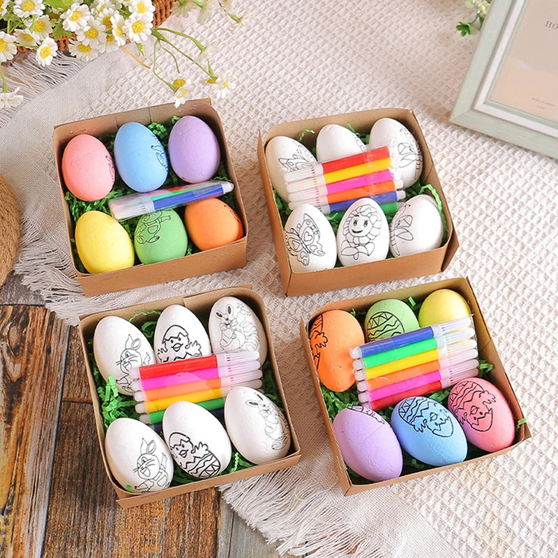 Eggs Kit - Hand-painted Cartoon Bunny Small