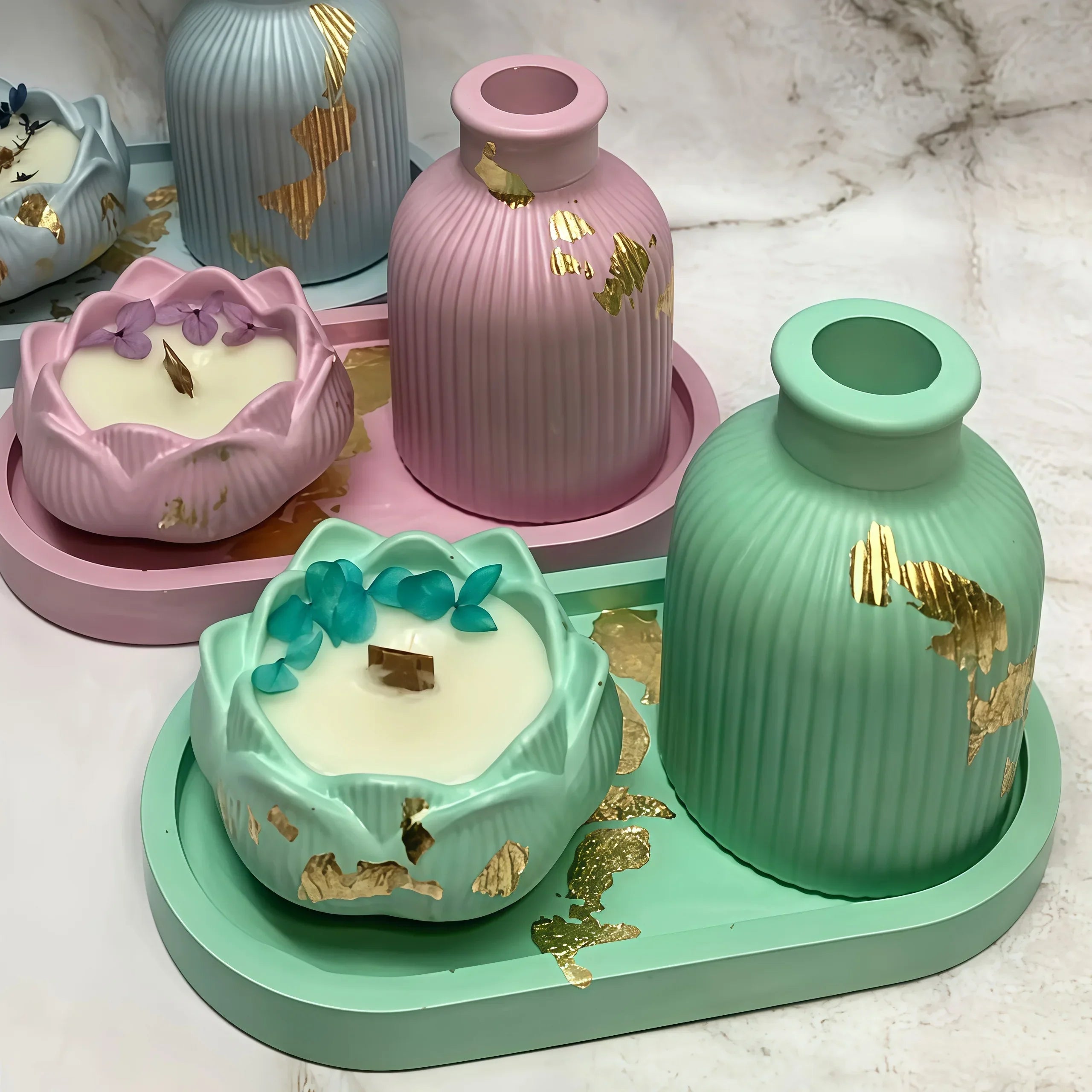 Silicone Mold - 3D Lotus Candle