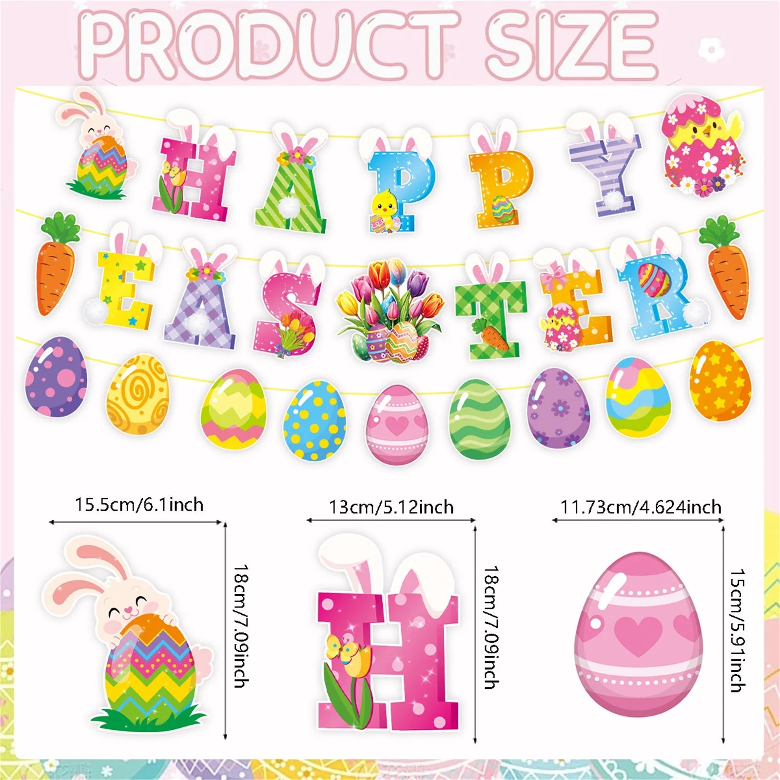 Easter Garland - Decorative Paper Egg