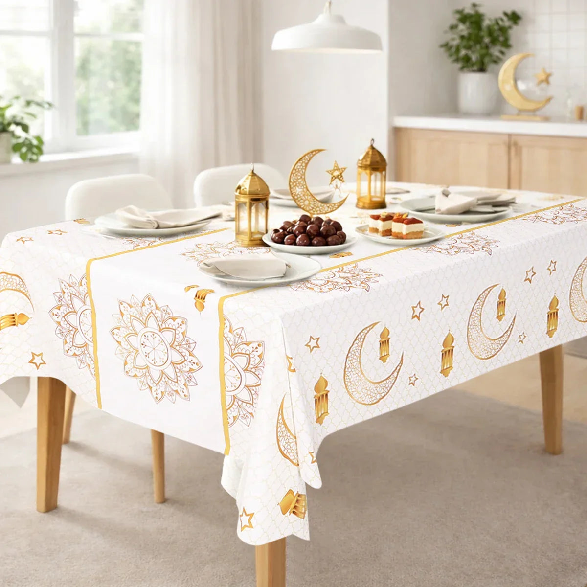 Table Cloth - Ramadan Mubarak Cotton Large