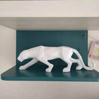 Abstract Panther Statue with Geometric Pattern - House Of Avana