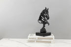 Abstract Hollow Horse Head Sculpture – Modern Metal Home Decor