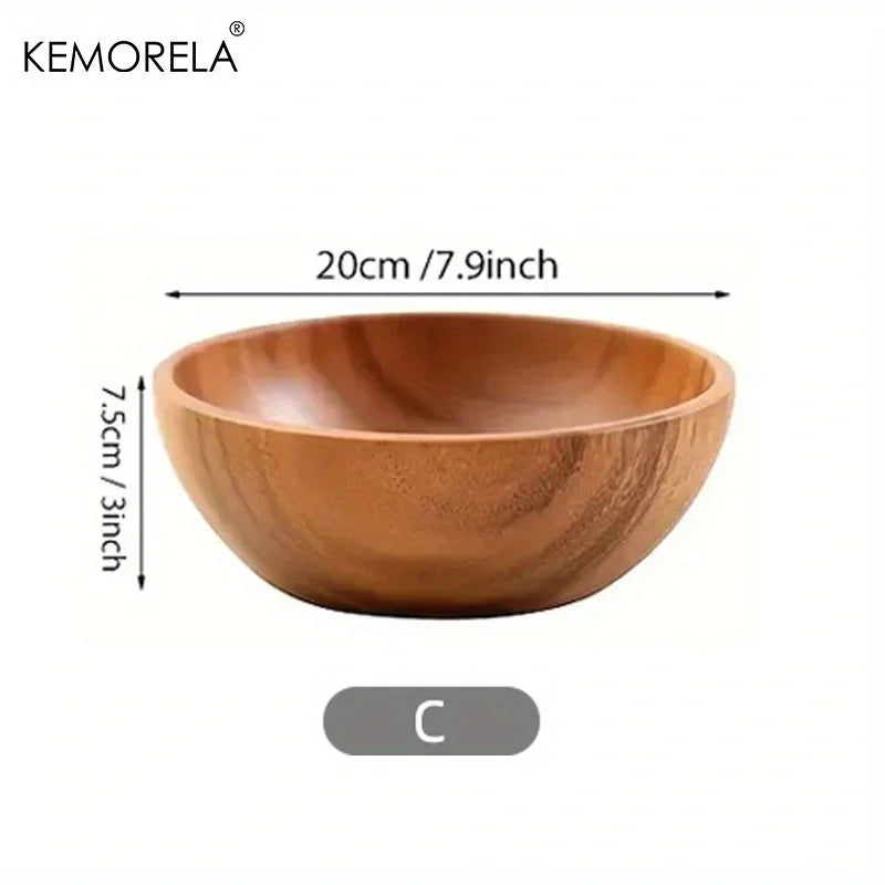 Salad Bowl - Anti-Scalding Wooden Large