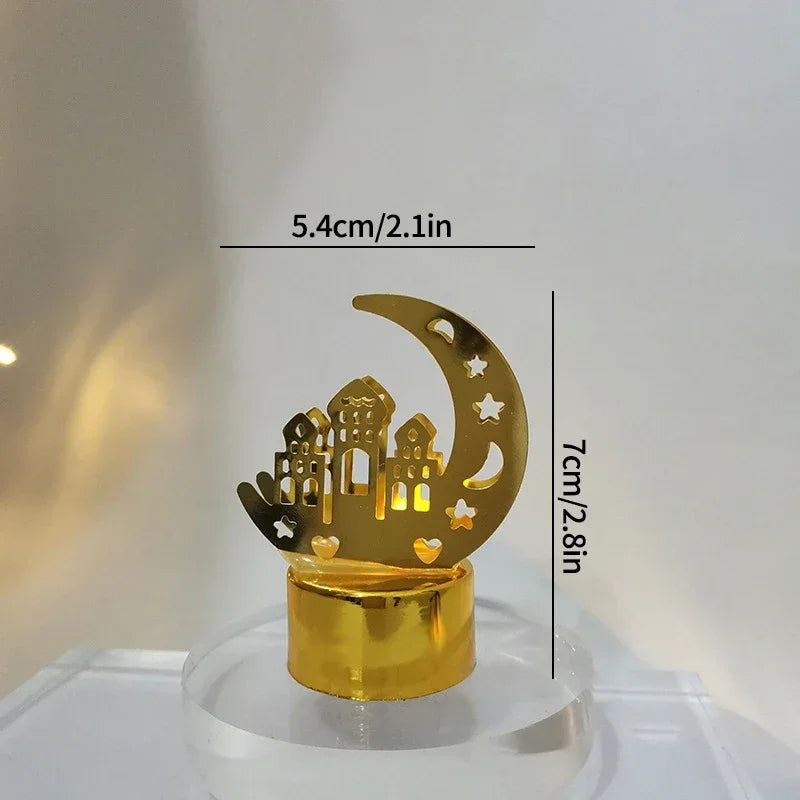 Ramadan Lamp - Star and Moon Ceramic Desk