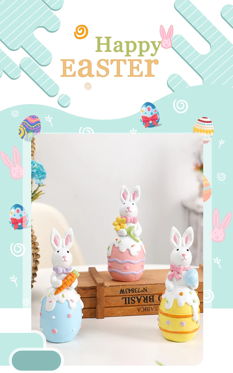 Bunny Decor - Decorative White Statue