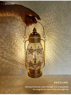 Table Lamp - Portable Iron Art Metal Long