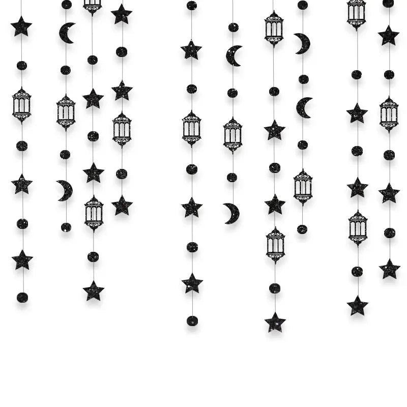 Garland - Glitter Gold Star Streamer