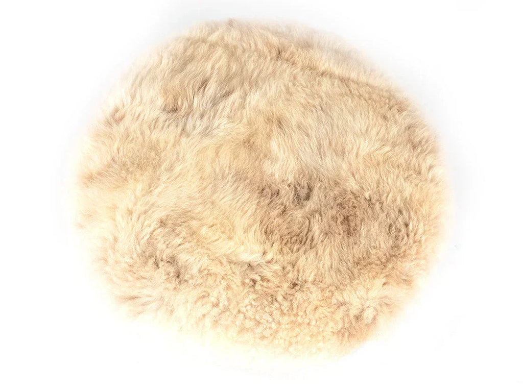 Sheepskin Swivel Pouf Seat Enrico Bartolini