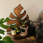 Shelf - Floating Wooden Leaf Design, product packaging - House Of Avana [[SKU:HOA-KAC-022]]