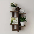 Shelves - Floating Wood Brown, detail shot - House Of Avana