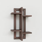 Shelves - Floating Wood Brown, front view - House Of Avana [[SKU:HOA-DSH-402]]