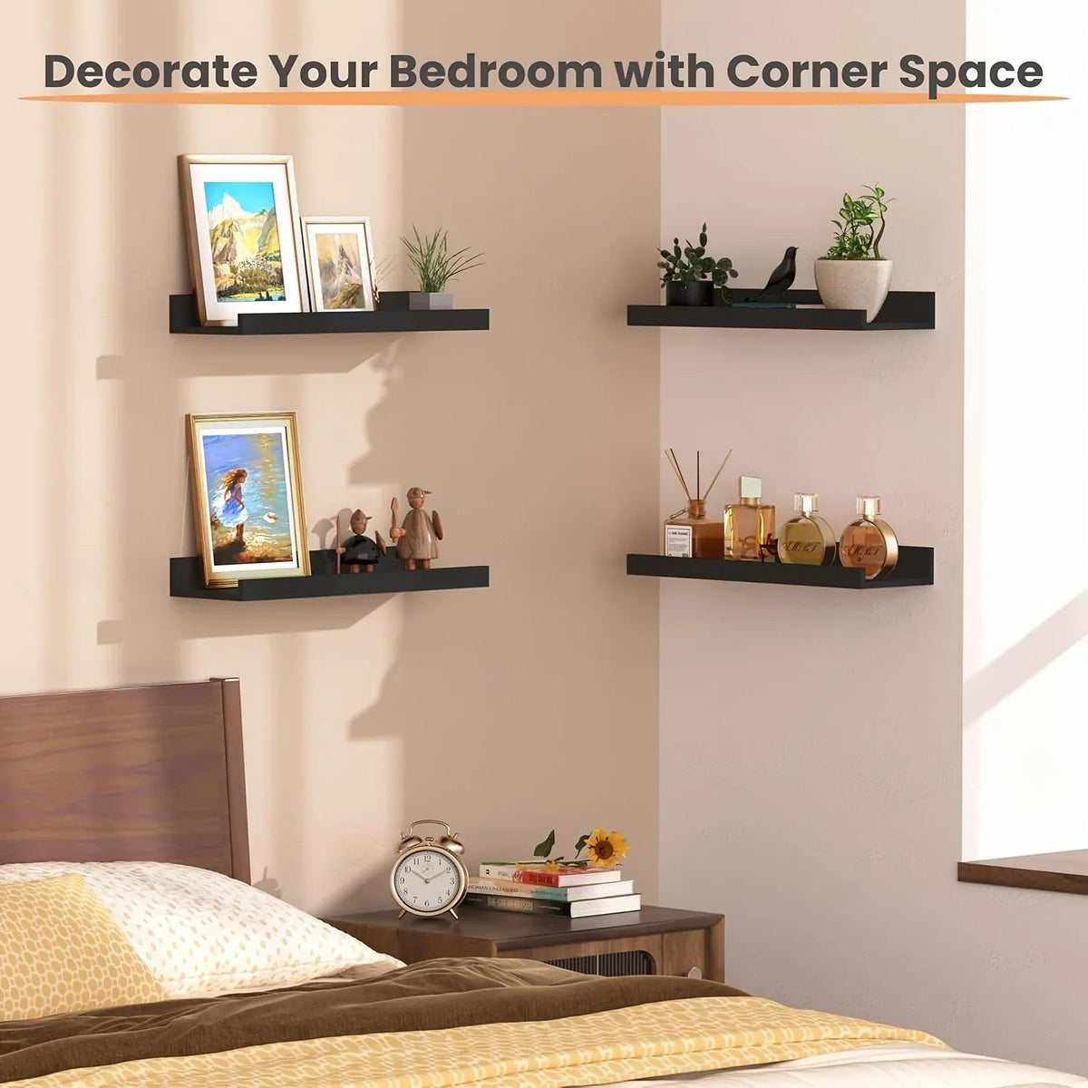 Shelves - Heavy-duty Black S, lifestyle image - House Of Avana [[SKU:HOA-DSH-403]]