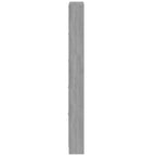 Modern Grey Sonoma Tall Shoe Cabinet with Ceiling-Mounted Design - Space-Saving Vertical Storage, Engineered Wood Construction, Multi-Functional Organizer with Shelves & Drawers for Entryway, Hallway, Small Spaces (59x17x169c House Of Avana