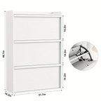 Shoe Cabinet with 3 Flip Drawers, Modern Shoe Storage Organizer with Adjustable Shelves for Entryway, Hallway & Living Room – 80.52cm x 25.91cm x 46.1 House Of Avana
