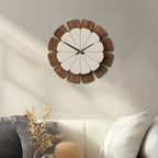 [Vintage Wooden Decor Clock] Decorative Wooden round Wall Clock Artistic Silent Clock Battery Operated Decor for Home 14 16 18 inch Vintage Wooden Clock Home Decor for Kitchen, Living Room, Bedroom, Office House Of Avana