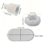 Silicone Mold - 3D Lotus Candle