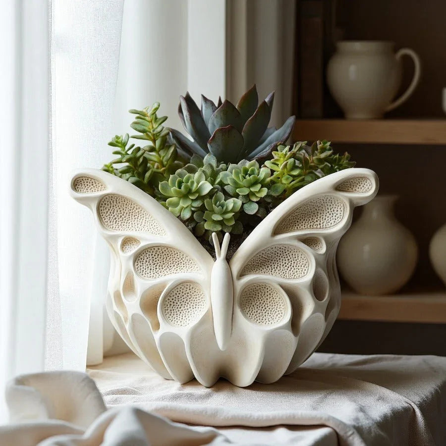 SilkyCast Butterfly Candle Making Mold - Reusable Silicone Mold for DIY Epoxy Resin, Plaster & Clay Crafts, Multi-Purpose for Succulent Planters, Pen Holders & Candle Diffusers - Easy Release Floral Wing Design, Butterfly Dec House Of Avana