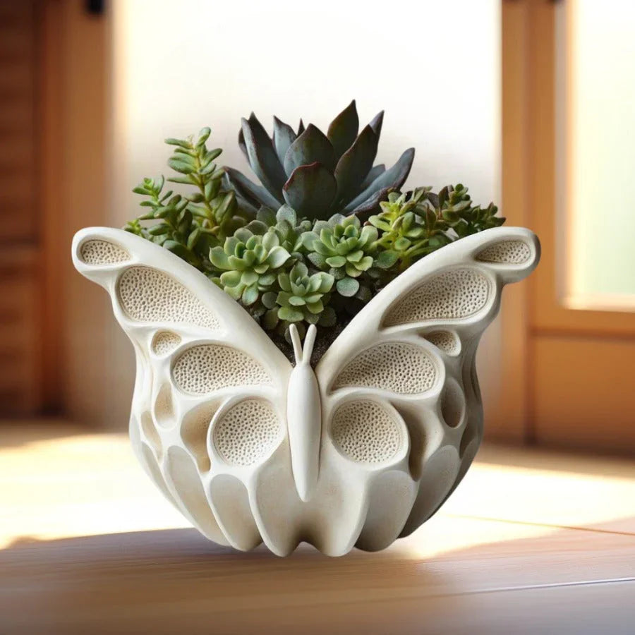 SilkyCast Butterfly Candle Making Mold - Reusable Silicone Mold for DIY Epoxy Resin, Plaster & Clay Crafts, Multi-Purpose for Succulent Planters, Pen Holders & Candle Diffusers - Easy Release Floral Wing Design, Butterfly Dec House Of Avana