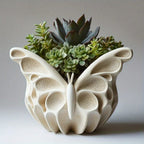 SilkyCast Butterfly Candle Making Mold - Reusable Silicone Mold for DIY Epoxy Resin, Plaster & Clay Crafts, Multi-Purpose for Succulent Planters, Pen Holders & Candle Diffusers - Easy Release Floral Wing Design, Butterfly Dec House Of Avana