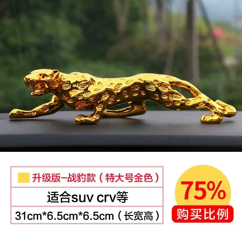 Room/ Car Decor Leopard Figurine Art Crafts Panther Statue Sculpture Mascot Ornament Home Decoration - House Of Avana