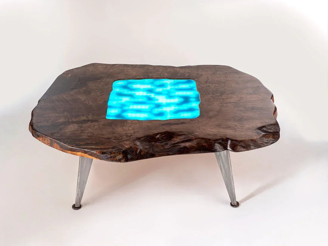 Silver Maple LED Table Enrico Bartolini