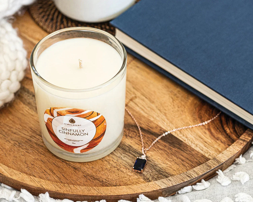 Sinfully Cinnamon 10oz Signature Jewelry Candle JewelScent
