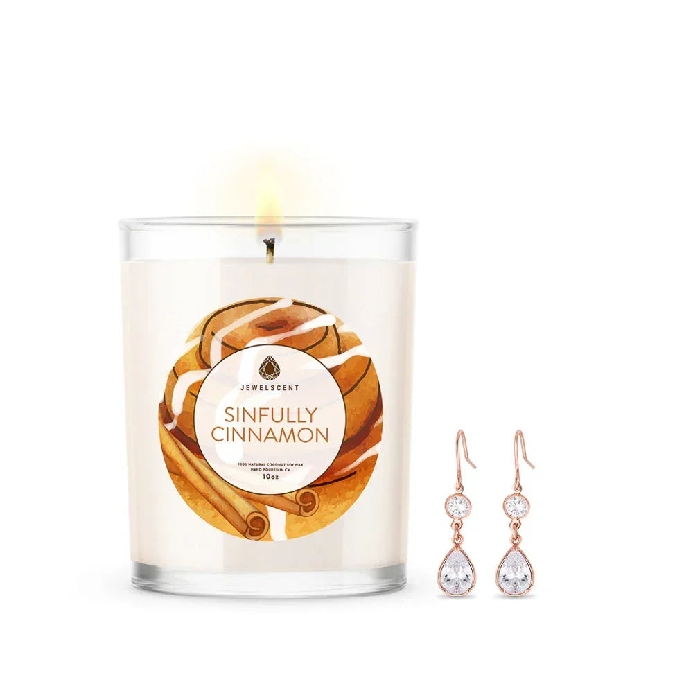 Sinfully Cinnamon 10oz Signature Jewelry Candle JewelScent
