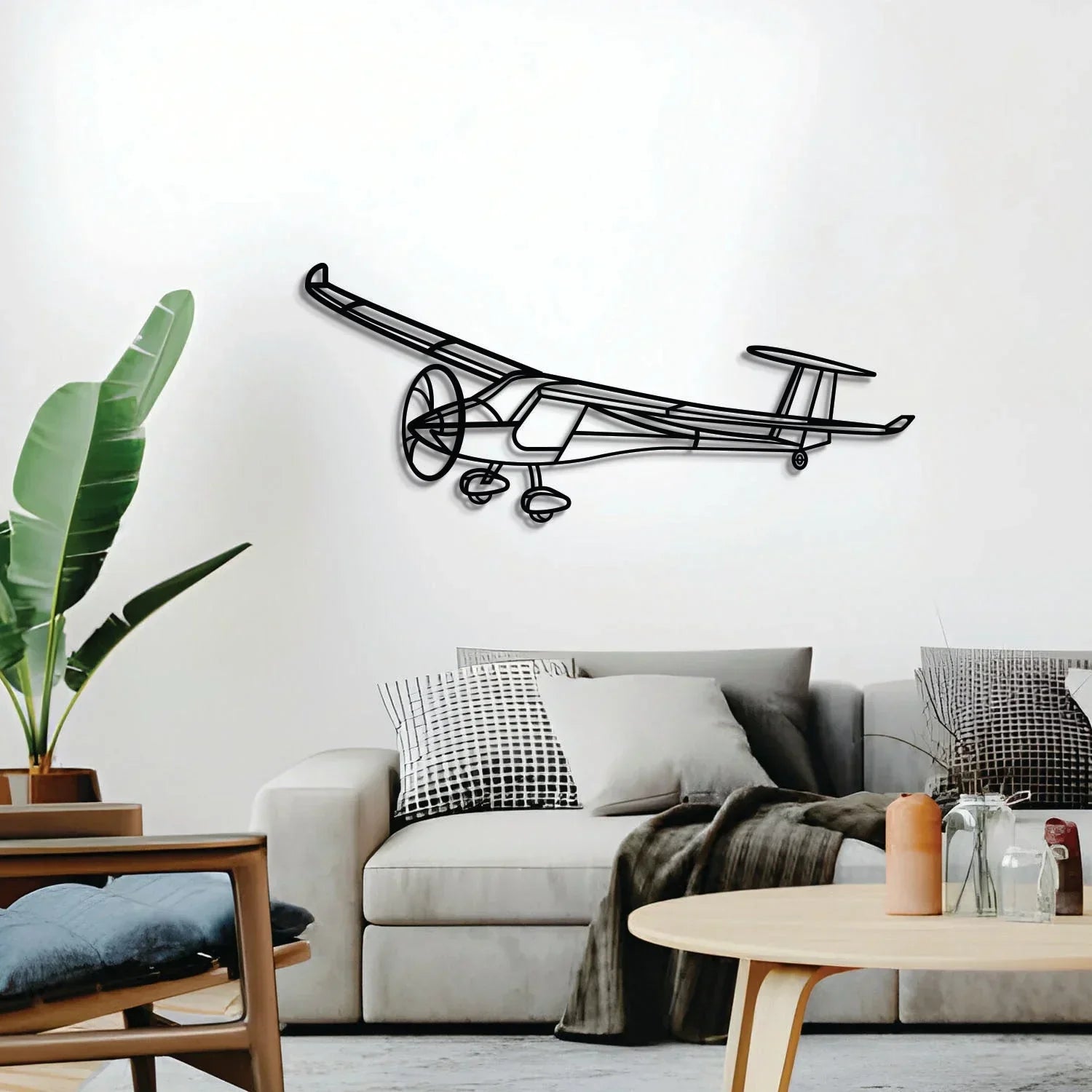 Sinus Max Angle Metal Aircraft Wall Art - Ncp0596, detail shot - House Of Avana