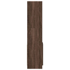 Furniture set, HighboardBrown Oak 92x33x140 cm Engineered Wood, Modern Minimalist, Art Deco, Ample Storage, Ergonomic, Multi-functional, Easy Installation withHardware Included, Suitable for Indoor/Outdoor, Housewarming Gift, House Of Avana
