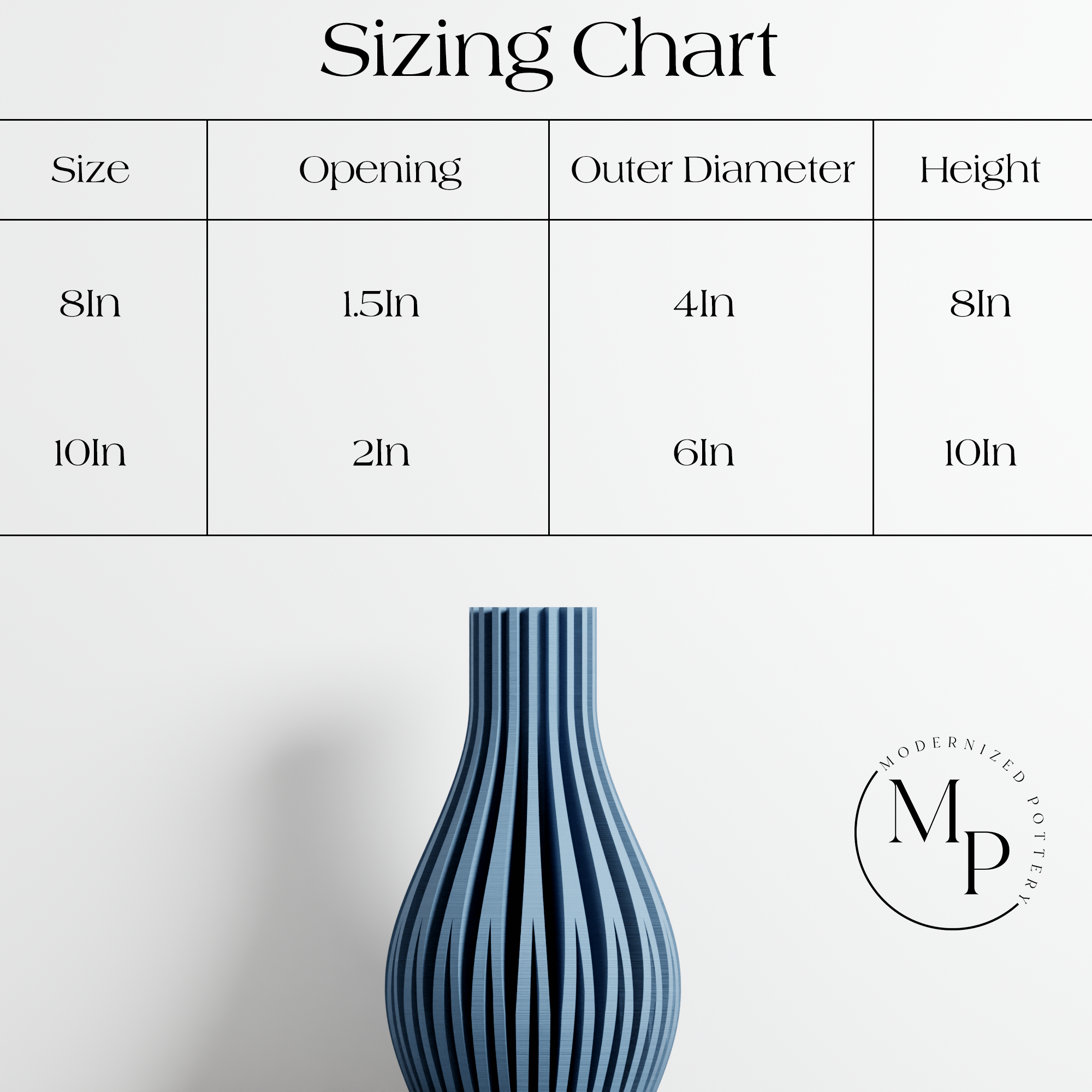 WILLOW Vase Modernized Pottery