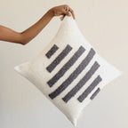 Slatted Diamond Throw Pillow Kanju Interiors