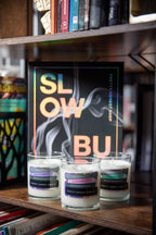 Slow Burn Book Candle Collection Pretty Honest Candles