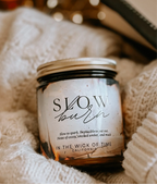 Slow Burn Candle, front view - House Of Avana