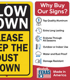 Slow Down Dust Down Metal Sign Lone Star Art