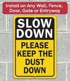 Slow Down Dust Down Metal Sign Lone Star Art