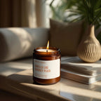 Smells Like Aubrey Plaza | Soy Wax Scented Candle, side view - House Of Avana