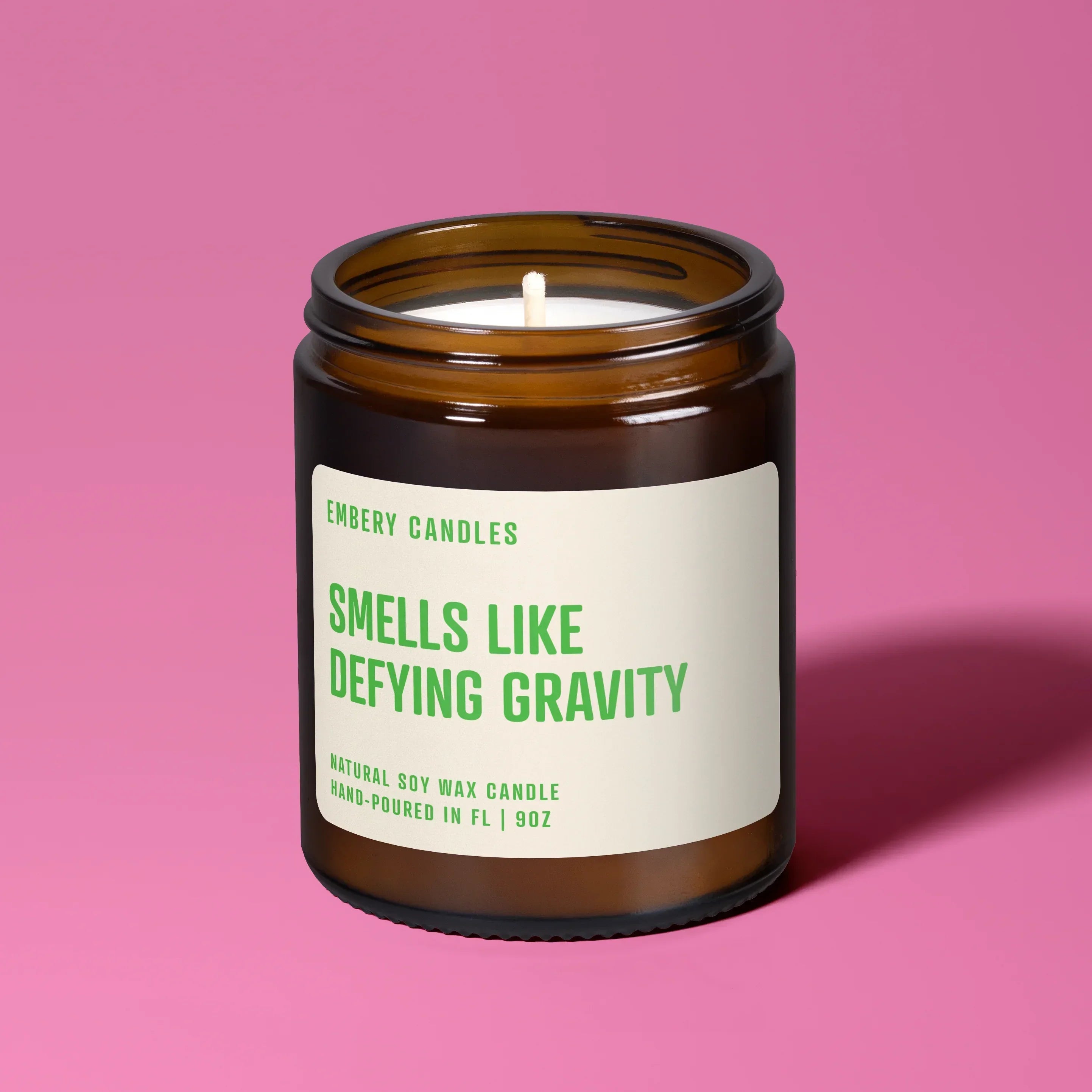 Smells Like Defying Gravity | Soy Wax Scented Candle, front view - House Of Avana