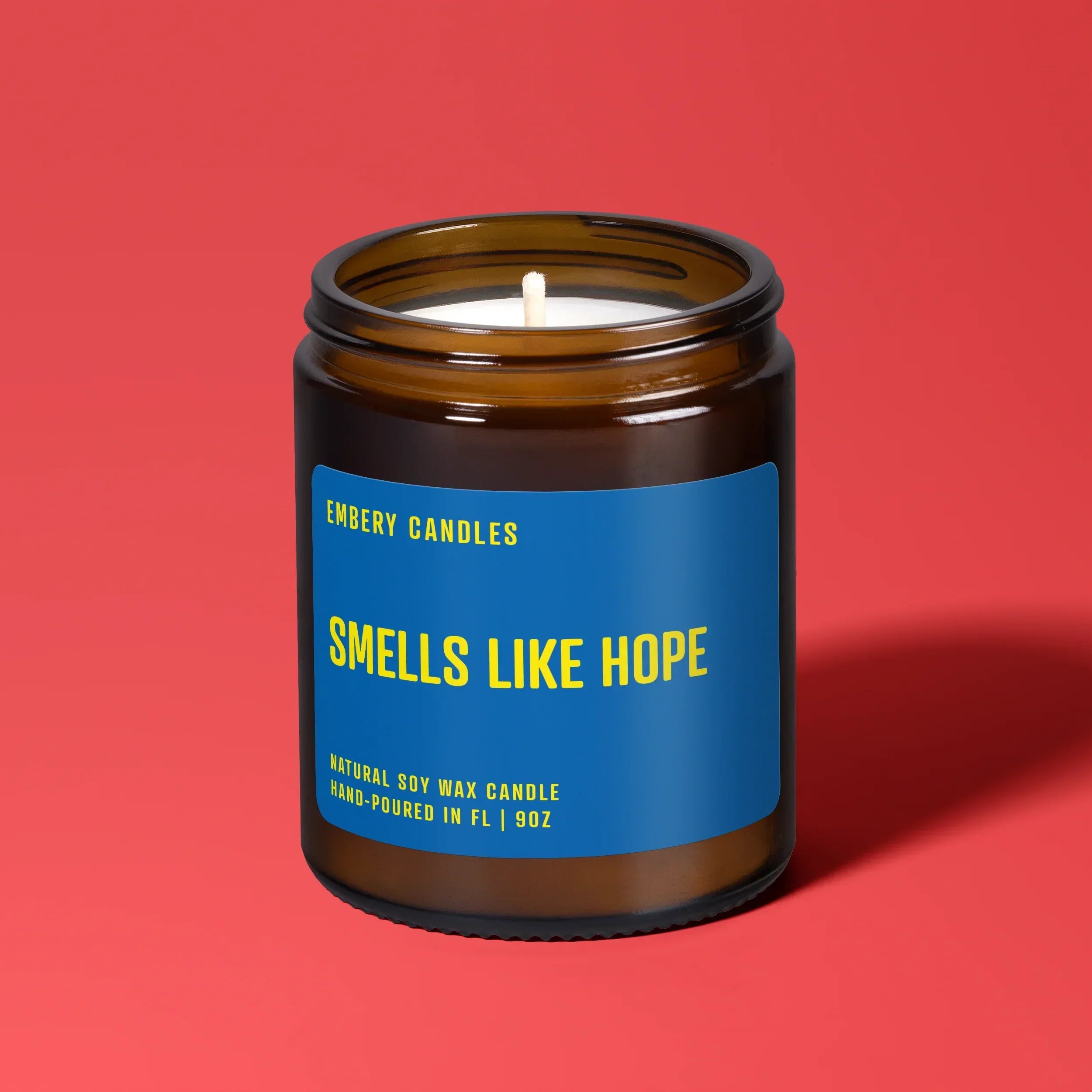Smells Like Hope | Soy Wax Scented Candle, front view - House Of Avana
