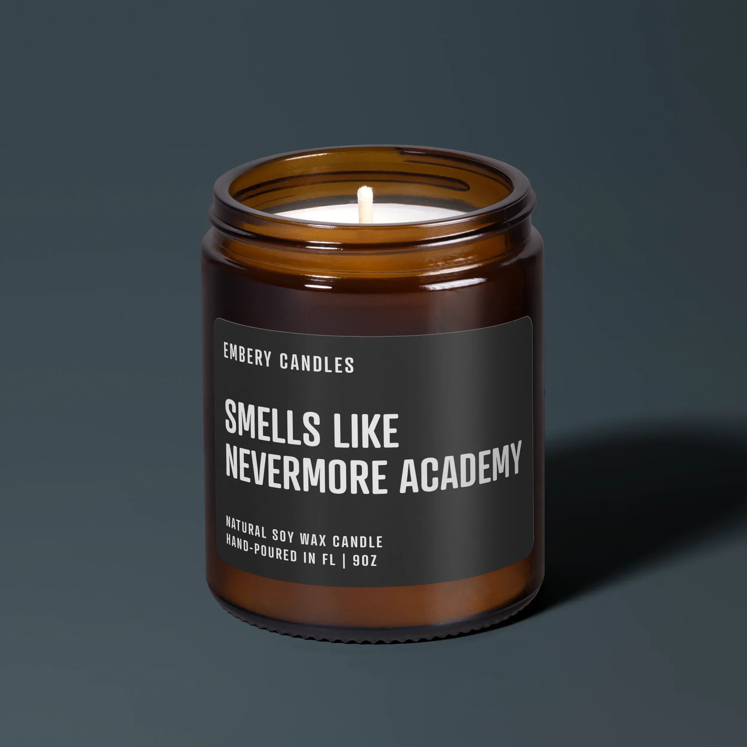 Smells Like Nevermore Academy | Soy Wax Scented Candle, front view - House Of Avana