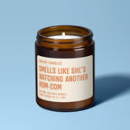 Smells Like She's Watching Another Rom-com | Soy Wax Scented Candle, front view - House Of Avana