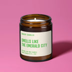 Smells Like the Emerald City | Soy Wax Scented Candle, front view - House Of Avana