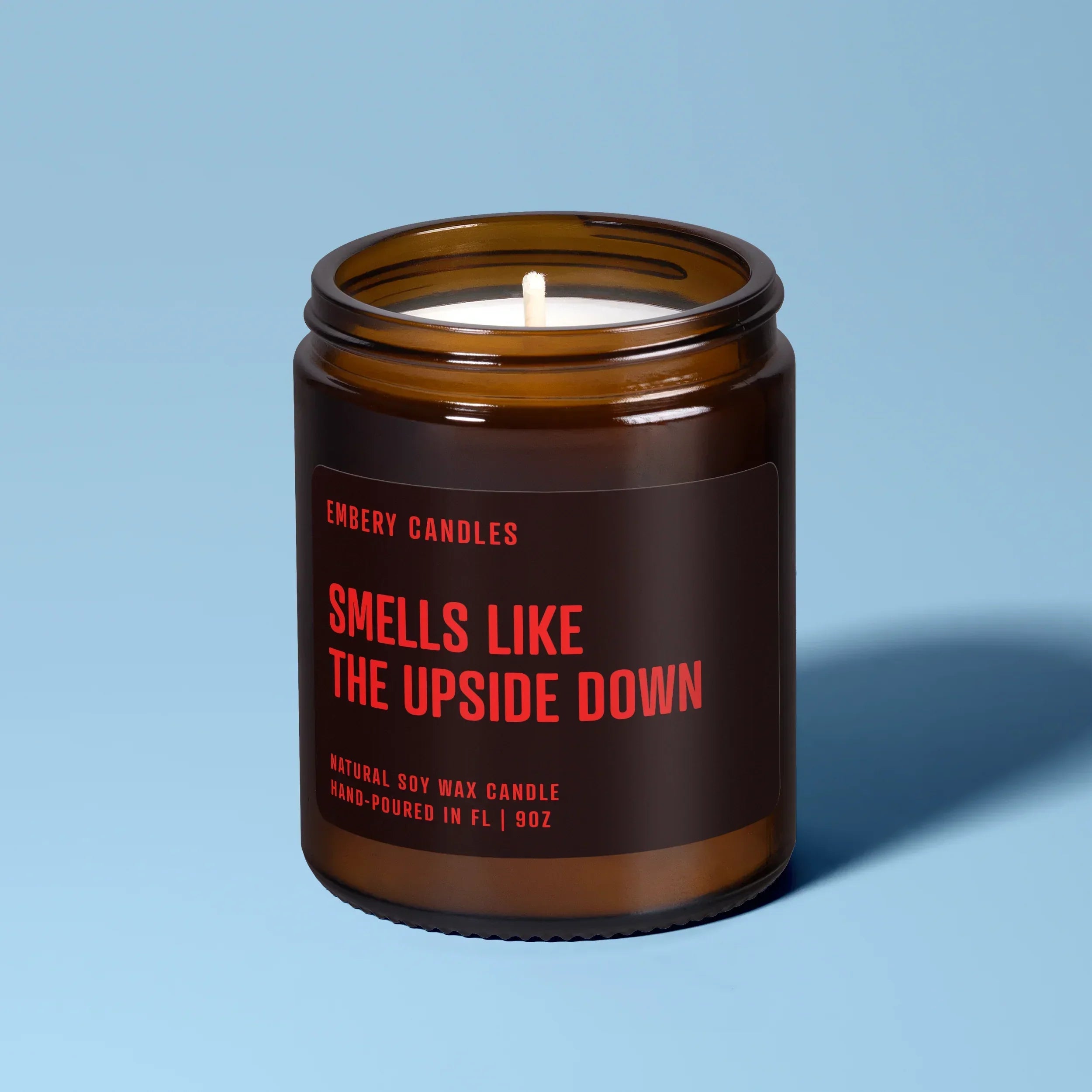 Smells Like the Upside Down | Soy Wax Scented Candle, front view - House Of Avana