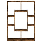 Bookcase Smoked Oak 63X20X90 Cm Engineered Wood- Home Decor, Shelving, Display Racks, Collection Racks, Shoe Racks, Clothes Hangers, Towel Racks, Tool Racks, Sturdy And Durable, Multi-Layer Design, Large Capacity Storage, Eas House Of Avana [[SKU:HOA-BOK-025]]